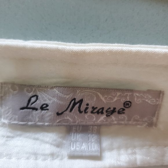 Le Mirage Maxi Floral Fit Flare Skirt Zip Side S - Picture 3 of 3